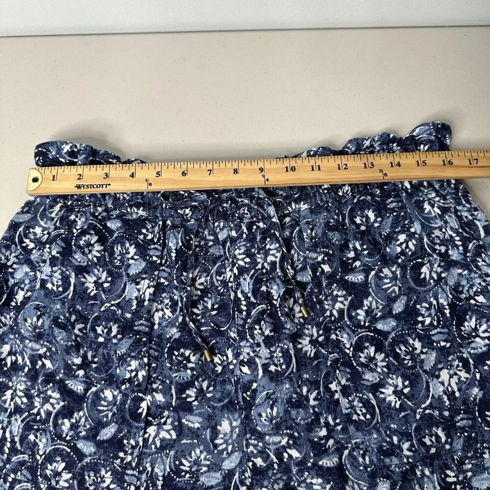 Ralph Lauren‎ Linen Shorts Blue Paperbag Size 12